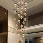Spring LED Double Height Chandelier