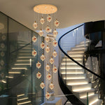 Spring LED Double Height Chandelier