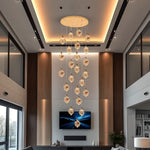 Spring LED Double Height Chandelier