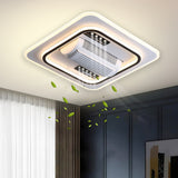 Floro Square Fan Chandelier with 10 COB LEDs