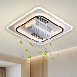 Floro Square Fan Chandelier with 10 COB LEDs