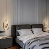 Staglo Golden Deer Modern Oval Pendant Light