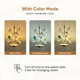 Tia Luxury Crystal Leaf Pendant Light