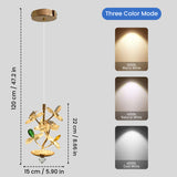 Tia Luxury Crystal Leaf Pendant Light