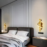 Twisora S-Shaped Crystal Flower LED Wall Lamp