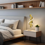 Twisora S-Shaped Crystal Flower LED Wall Lamp