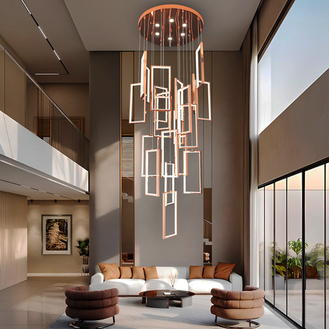 Nevan Double Height Smart Modern LED Chandelier