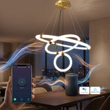 Kleum LED Smart Voice Assist Chandelier