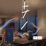 Stake Double Height Smart Modern LED Chandelier