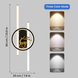 Hiron Golden Deer LED Wall Lamp