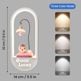 Welcome Girl Modern Indoor Wall Lamp