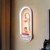 Welcome Girl Modern Indoor Wall Lamp