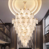 Golden Oak Chandelier