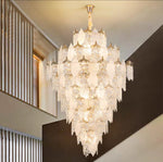 Golden Oak Chandelier