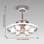 85 Watt Zita Modern Ceiling Smart Fan Chandelier