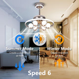 85 Watt Zita Modern Ceiling Smart Fan Chandelier