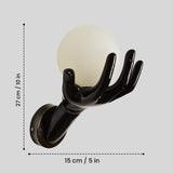 Zen Artistic Hand Globe Wall Lamp
