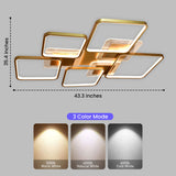 Zest Gold Smart Voice Assist LED Chandelier