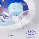 Adolf Modern Smart Voice Assist Fan Chandelier