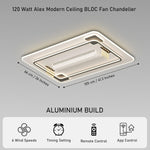 Alexo Modern Ceiling Fan Chandelier