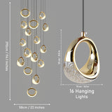 Avril Smart LED Double Height Modern Chandelier