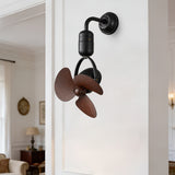 Vertex Black 3 Wooden Finish Blade Ceiling/Wall Fan
