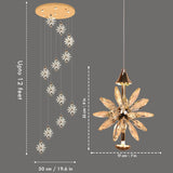 Bristol 12-Light LED Double Height Modern Chandelier