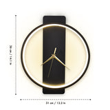 Chrono Modern Indoor Wall Lamp Clock