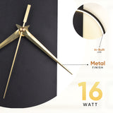 Chrono Modern Indoor Wall Lamp Clock