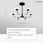Fable LED Smart Voice Assist Chandelier
