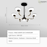 Fable LED Smart Voice Assist Chandelier