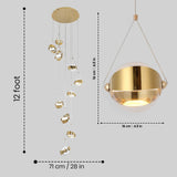 Evren Double Height Smart Modern LED Chandelier