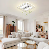Vistora Modern Square Bladeless LED Fan Chandelier