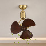 Boreal Gold 3 Wooden Blade Ceiling/Wall Fan