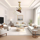Boreal Gold 3 Wooden Blade Ceiling/Wall Fan