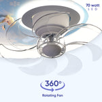 Ferry LED Smart Voice Assist Fan Chandelier
