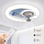 Ferry LED Smart Voice Assist Fan Chandelier