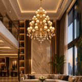 Luxoria Double Height Crystal Chandelier