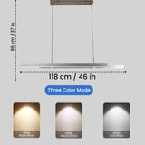 Flit Slim Parallel LED Chandelier Light with Remote