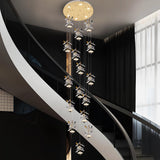 FloraGlow Crystal Double Height Chandelier