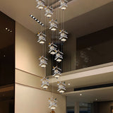 FloraGlow Crystal Double Height Chandelier