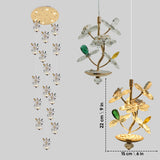 FloraGlow Crystal Double Height Chandelier