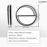 Paragon Black LED Smart Voice Assist Chandelier