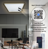 Novel Black LED Smart Voice Assist Chandelier