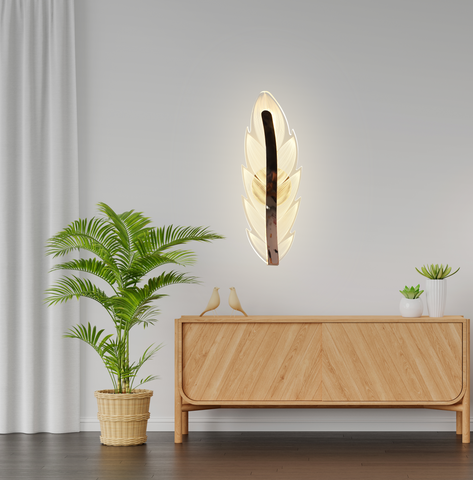 15 Watt Petal Gold Modern Indoor Wall Lamp