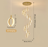 Lorenza Double Height Modern LED Chandelier