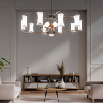 Arial Black Modern LED Chandelier