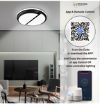 Paragon Black LED Smart Voice Assist Chandelier