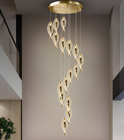 Mellachola Double Height Smart Modern LED Chandelier
