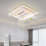 Eastino Square Modern Ceiling Fan Chandelier